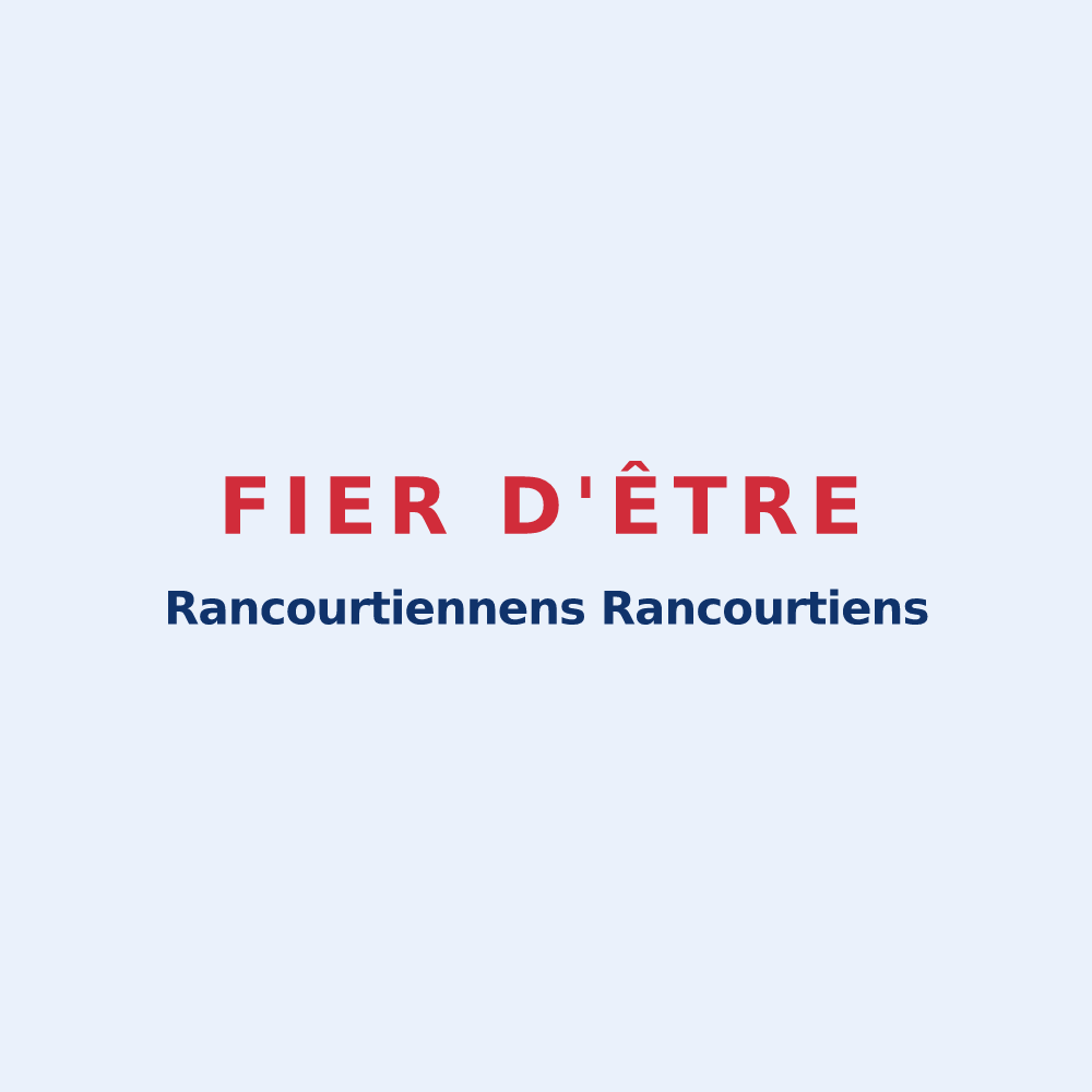 Sticker « Fier d'être Rancourtiennens Rancourtiens » — design pour Rancourt