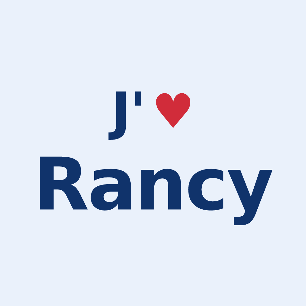 Sticker personnalisé Rancy — design J'aime Rancy