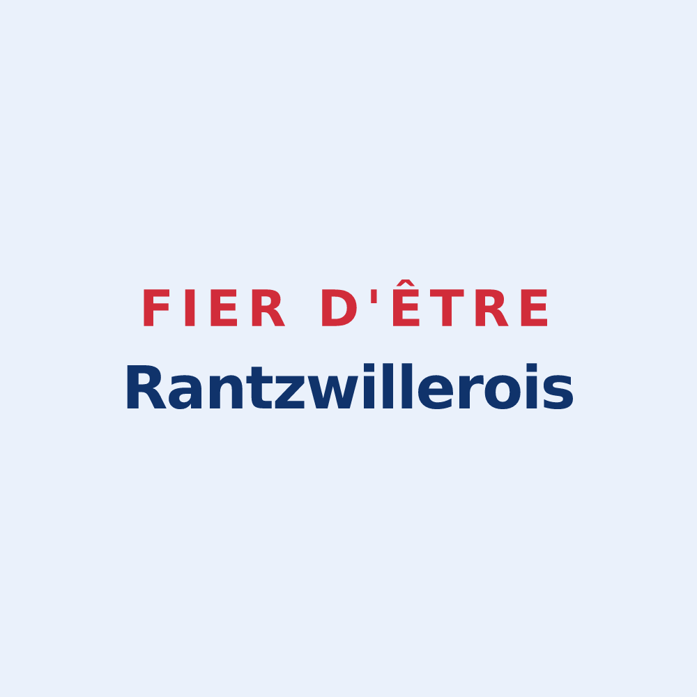 Sticker « Fier d'être Rantzwillerois » — design pour Rantzwiller