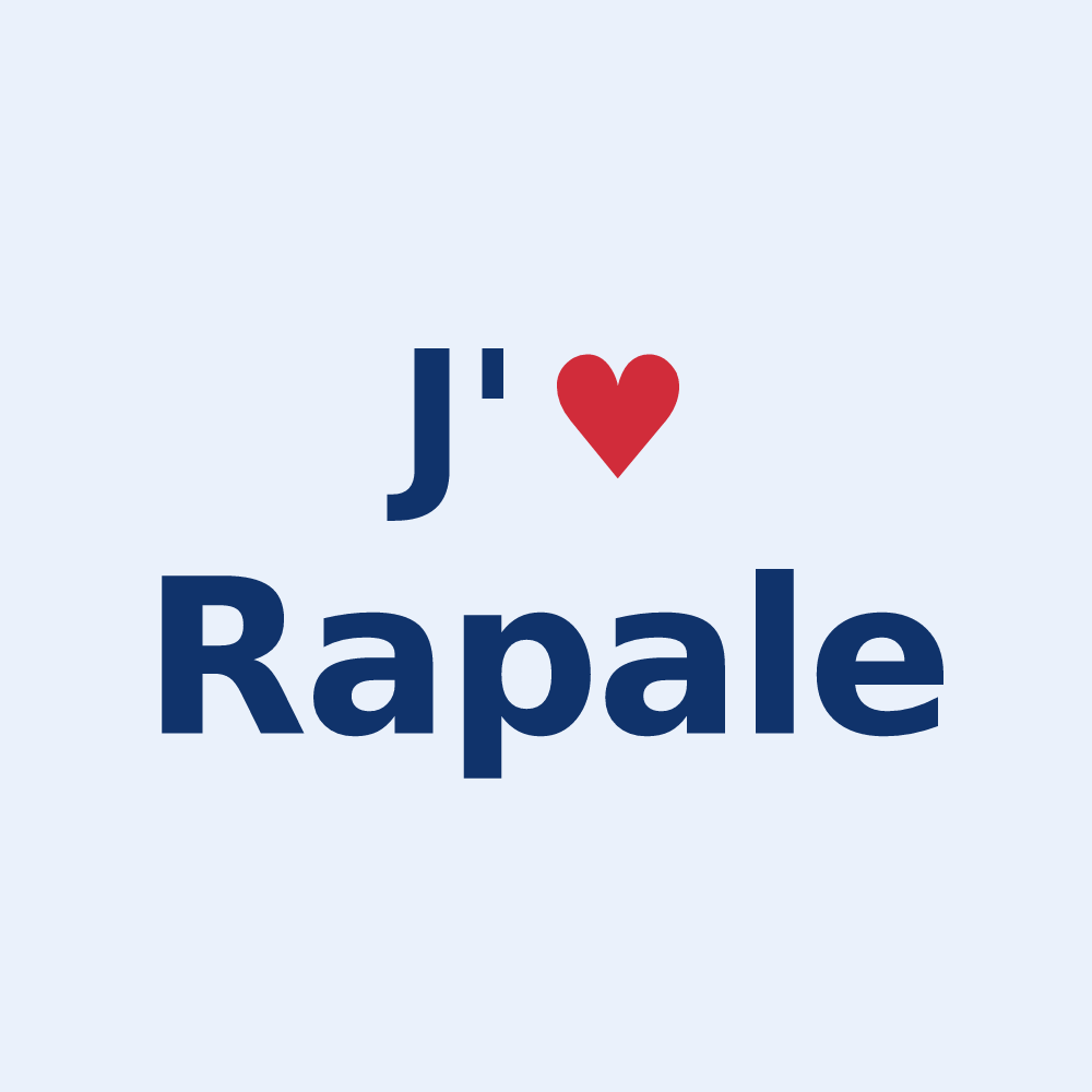 Sticker personnalisé Rapale — design J'aime Rapale