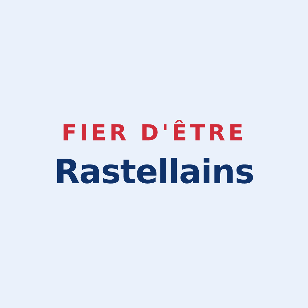 Sticker « Fier d'être Rastellains » — design pour Rasteau