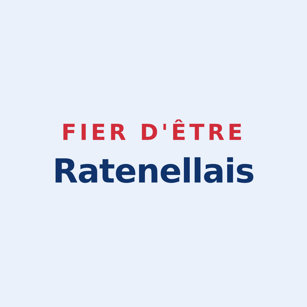 Sticker « Fier d'être Ratenellais » — design pour Ratenelle