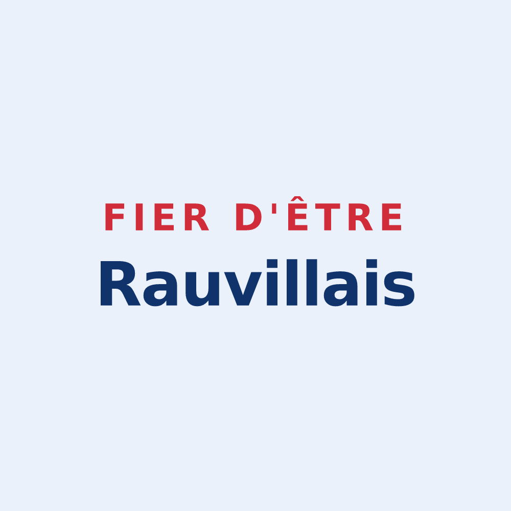 Sticker « Fier d'être Rauvillais » — design pour Rauville-la-Bigot