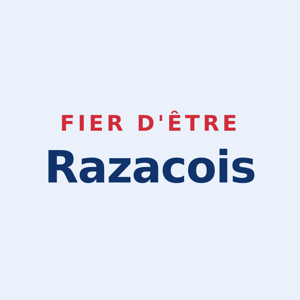 Sticker « Fier d'être Razacois » — design pour Razac-sur-l'Isle