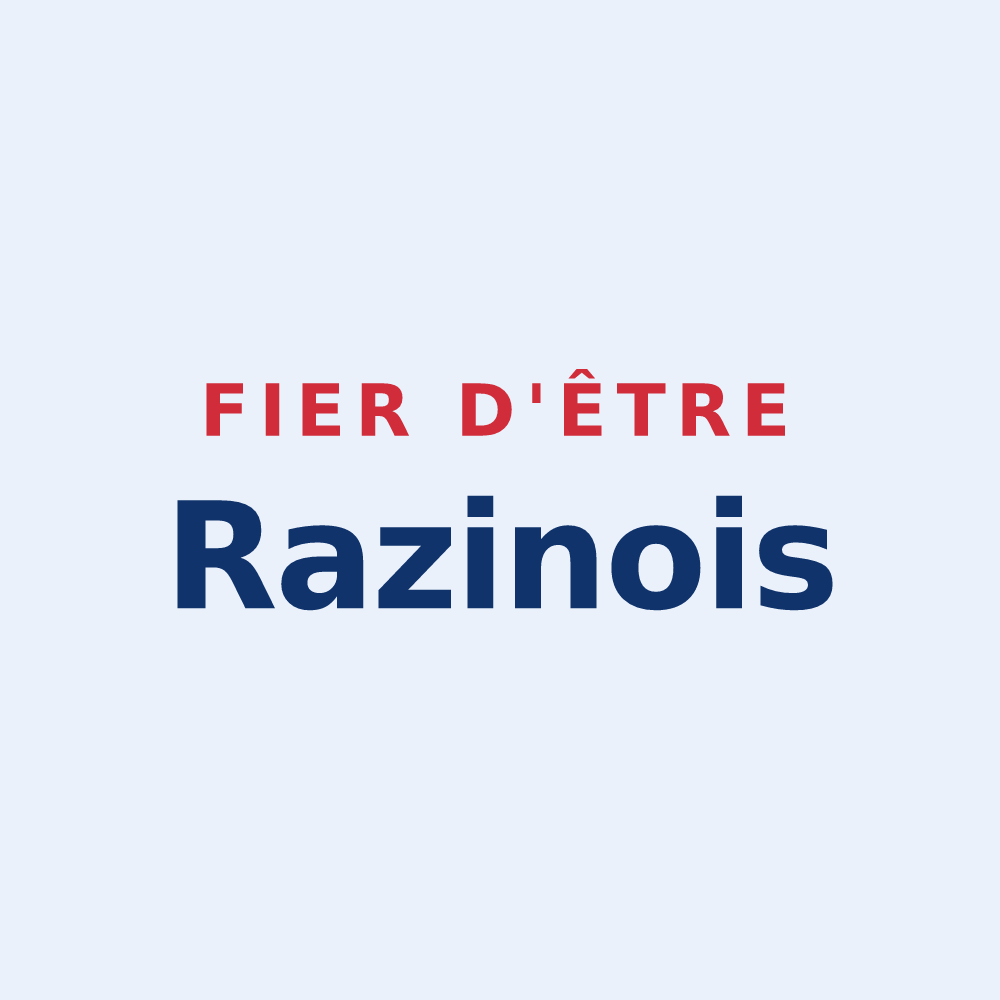Sticker « Fier d'être Razinois » — design pour Razines