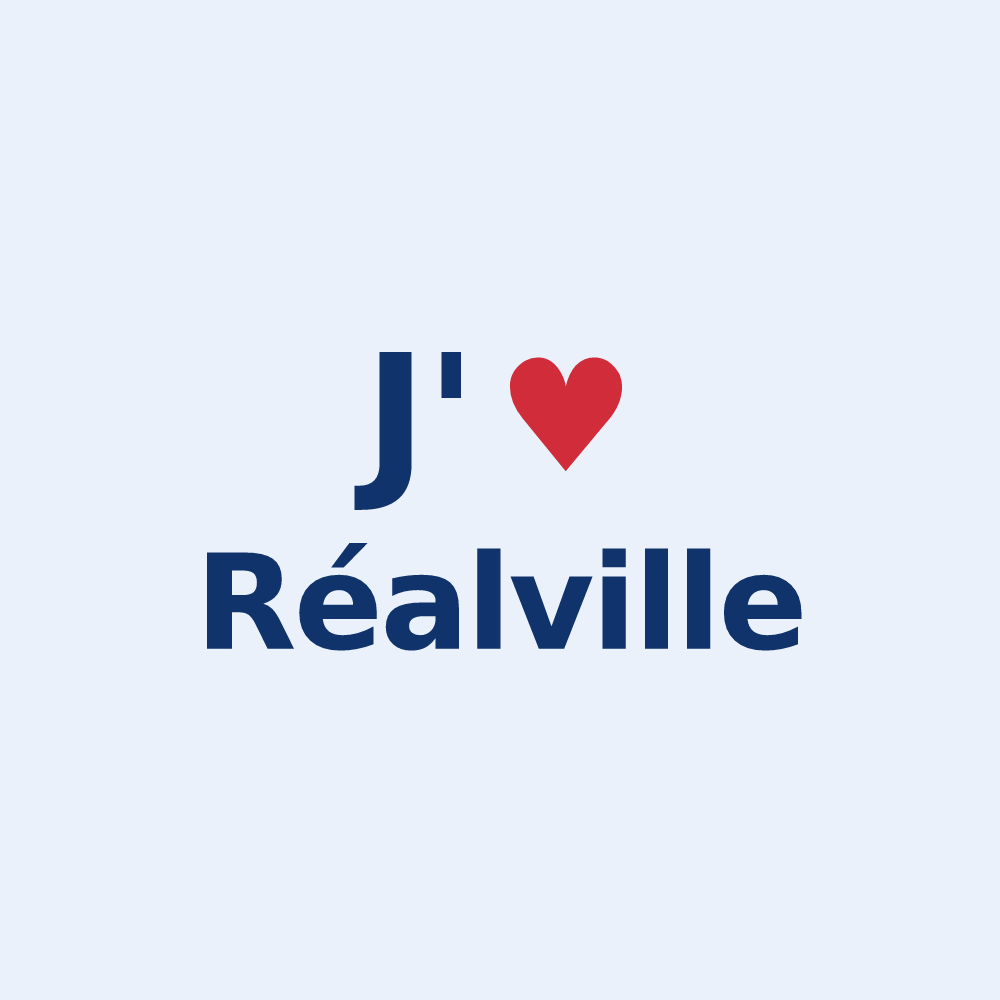 Sticker personnalisé Réalville — design J'aime Réalville