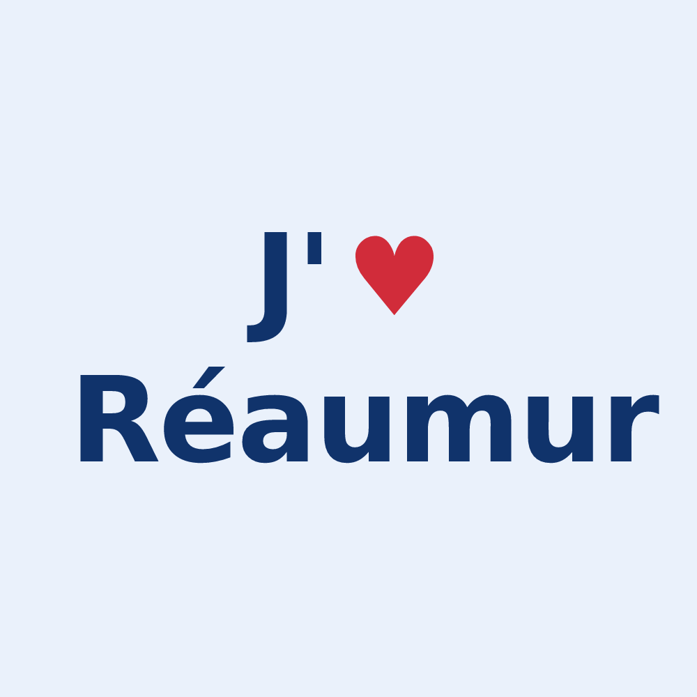 Sticker personnalisé Réaumur — design J'aime Réaumur
