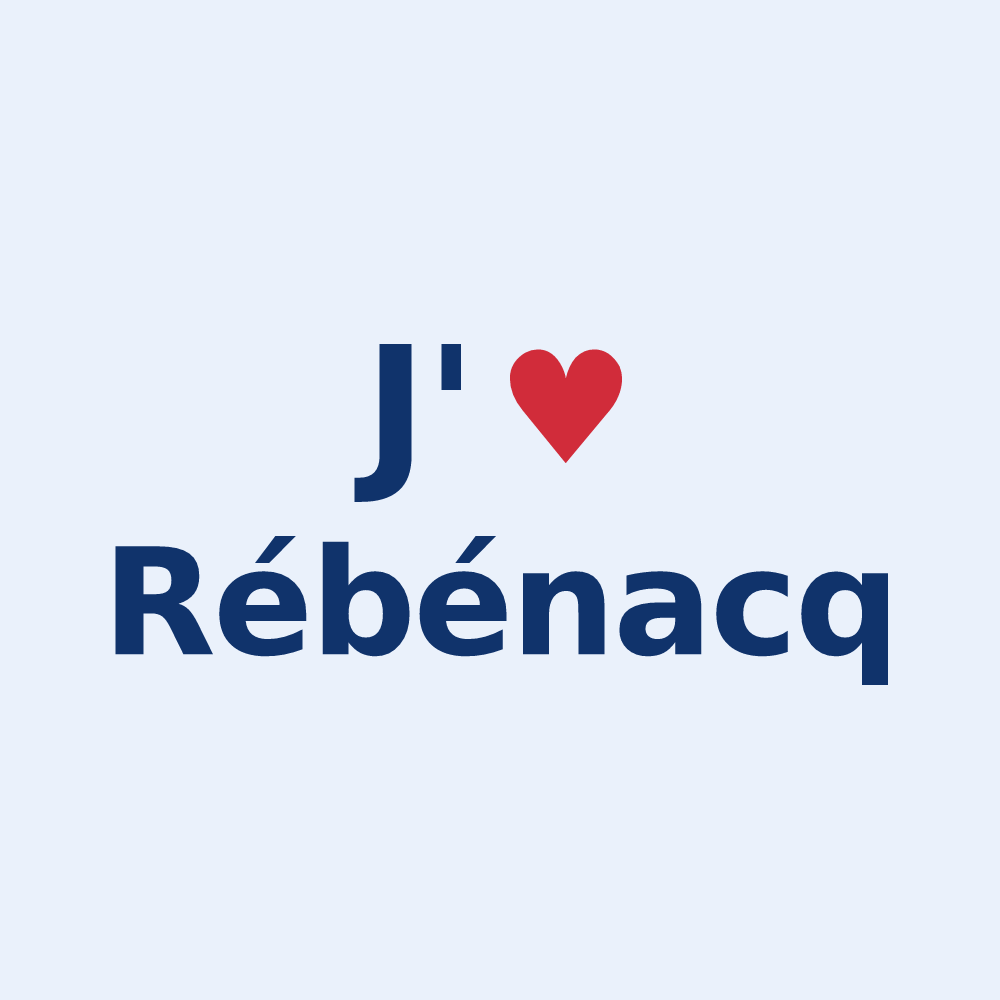 Sticker personnalisé Rébénacq — design « J'aime Rébénacq » imprimé sur le sticker