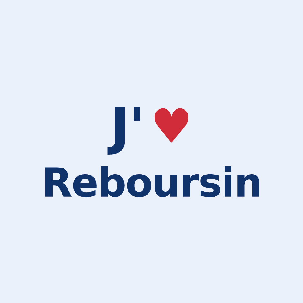 Sticker personnalisé Reboursin — design J'aime Reboursin