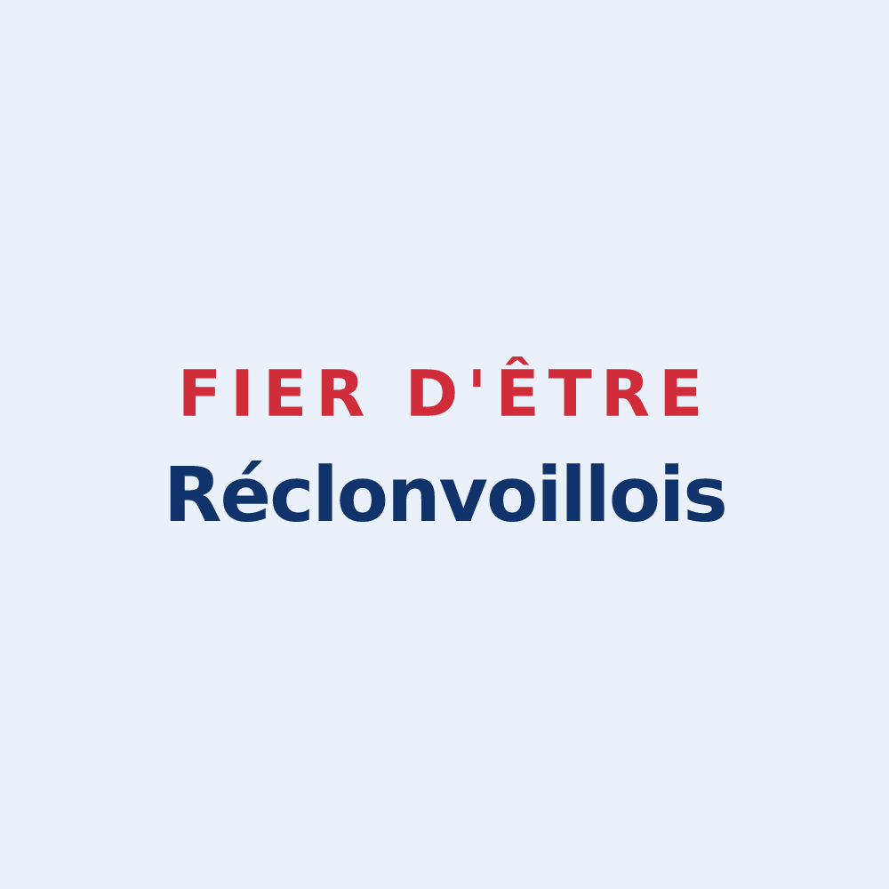 Sticker « Fier d'être Réclonvoillois » — design pour Réclonville