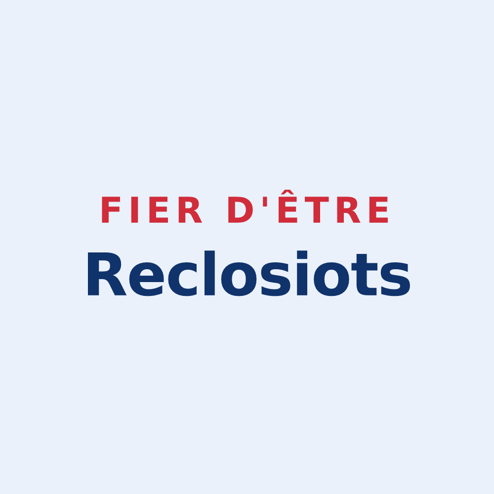 Sticker « Fier d'être Reclosiots » — design pour Recloses