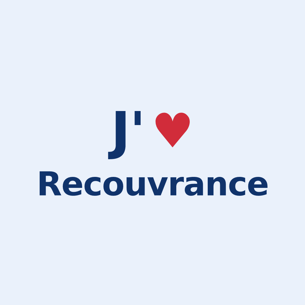 Sticker personnalisé Recouvrance — design J'aime Recouvrance