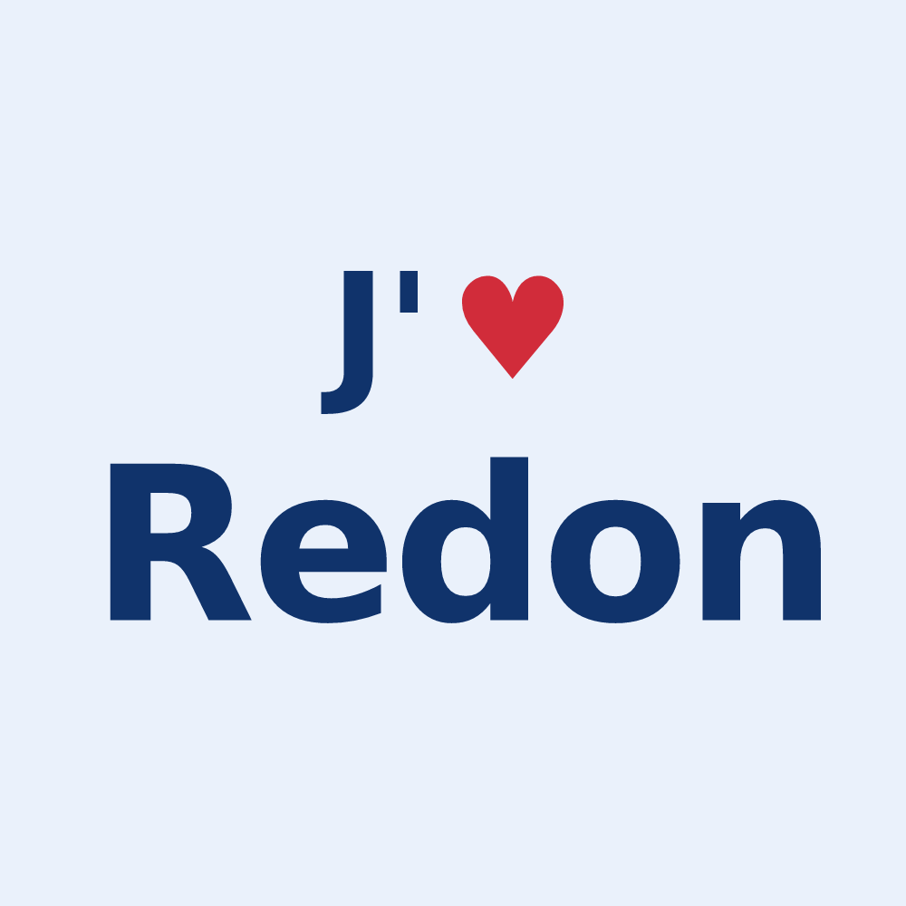 Sticker personnalisé Redon — design J'aime Redon