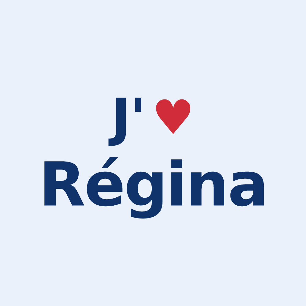 Sticker personnalisé Régina — design J'aime Régina