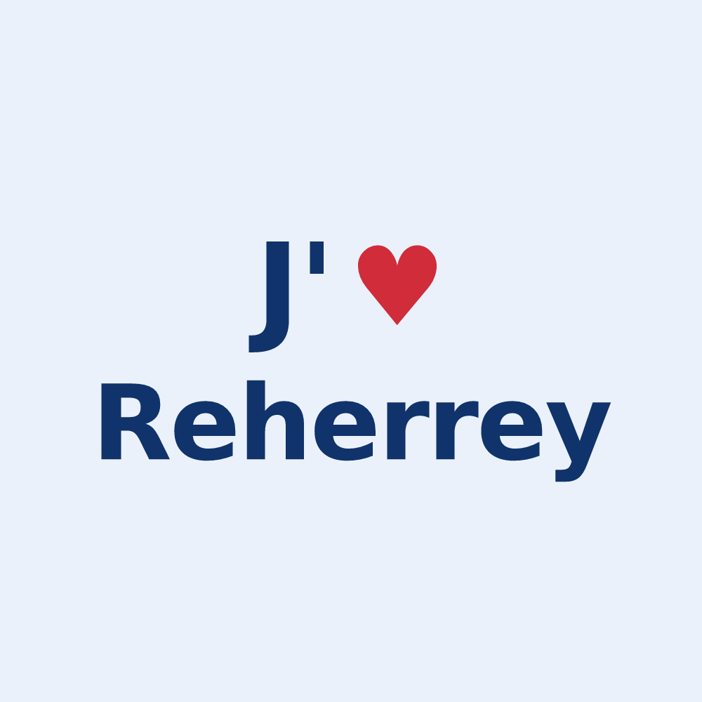 Sticker personnalisé Reherrey — design J'aime Reherrey