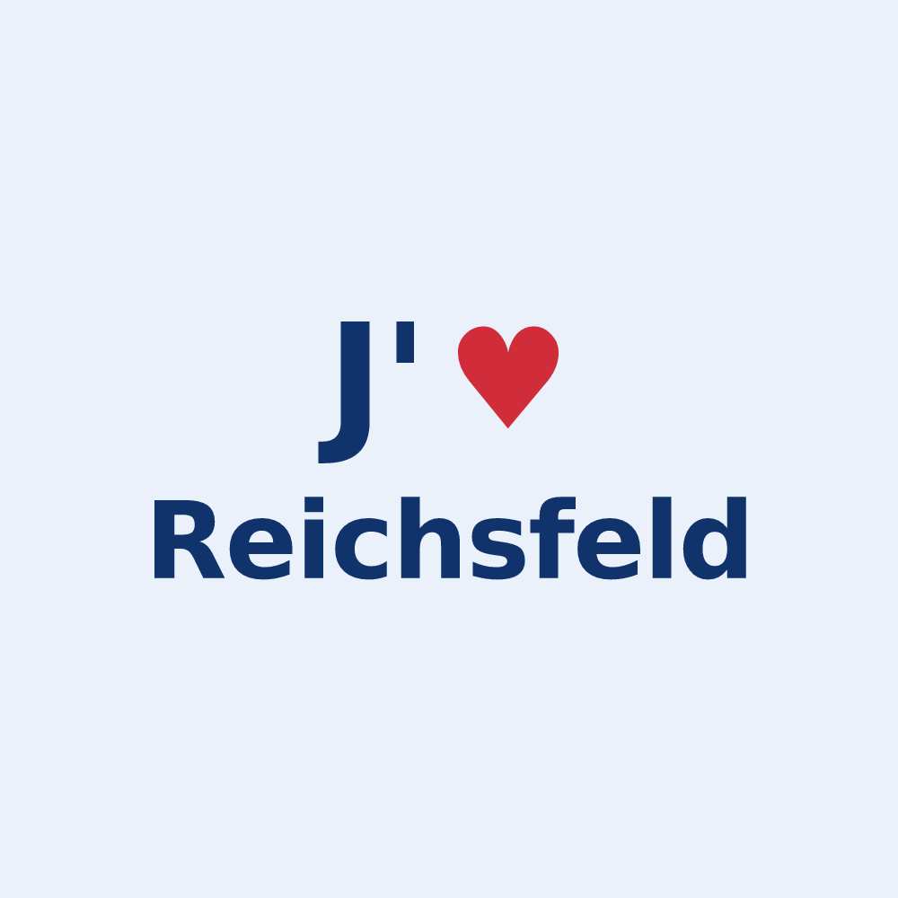Sticker personnalisé Reichsfeld — design J'aime Reichsfeld