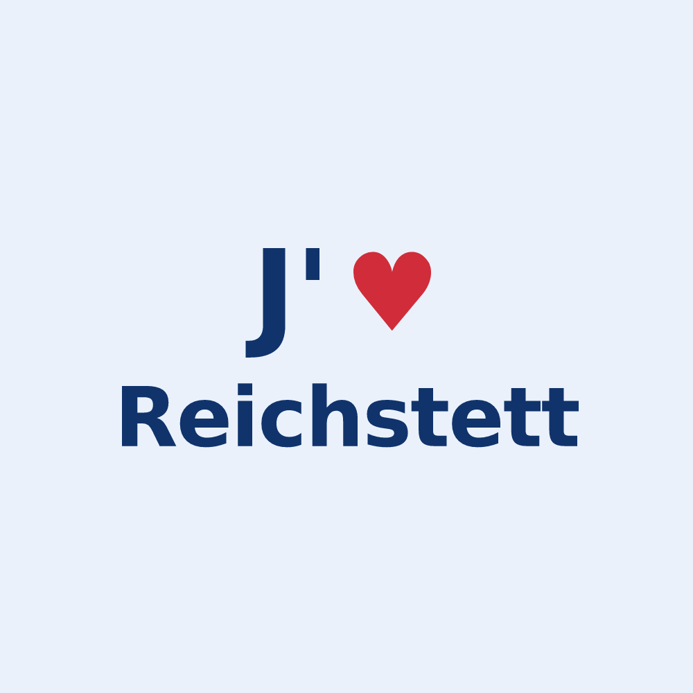 Sticker personnalisé Reichstett — design J'aime Reichstett