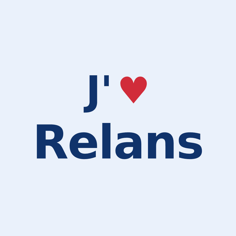 Sticker personnalisé Relans — design J'aime Relans