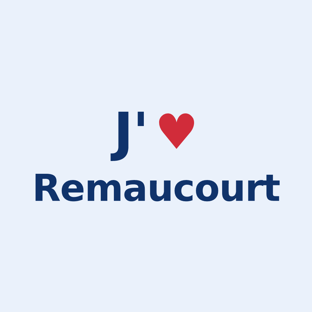 Sticker personnalisé Remaucourt — design J'aime Remaucourt