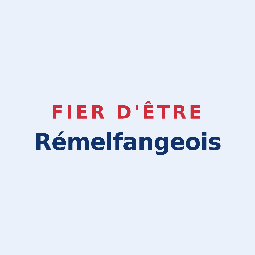 Sticker « Fier d'être Rémelfangeois » — design pour Rémelfang