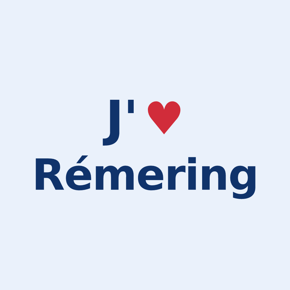 Sticker personnalisé Rémering — design J'aime Rémering