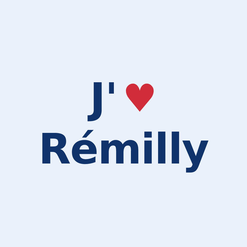 Sticker personnalisé Rémilly — design J'aime Rémilly