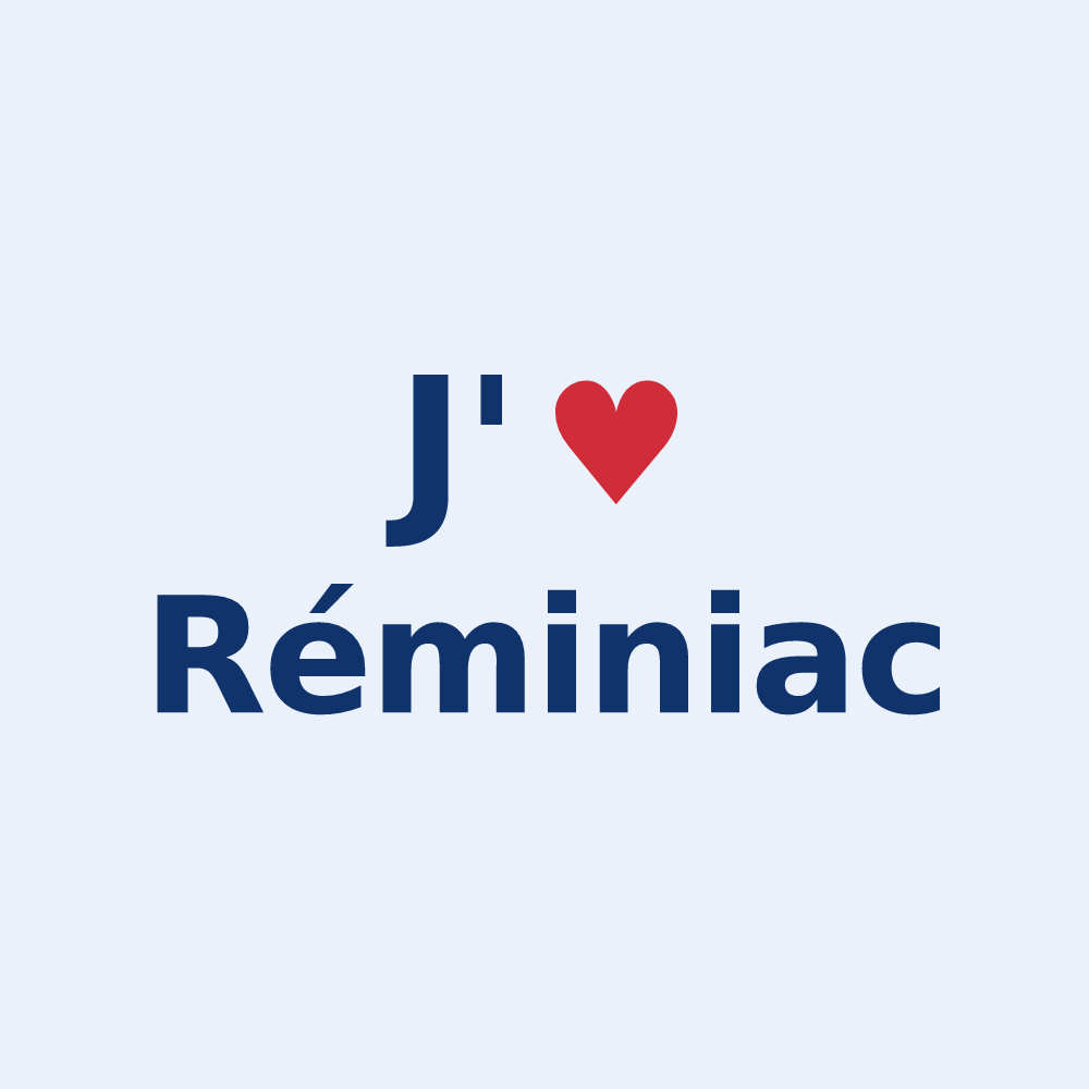 Sticker personnalisé Réminiac — design J'aime Réminiac