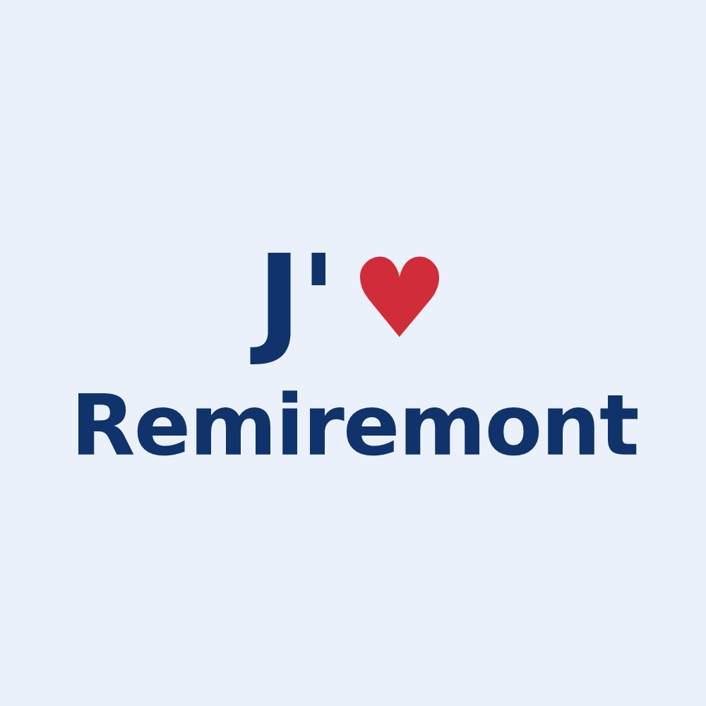 Sticker personnalisé Remiremont — design J'aime Remiremont