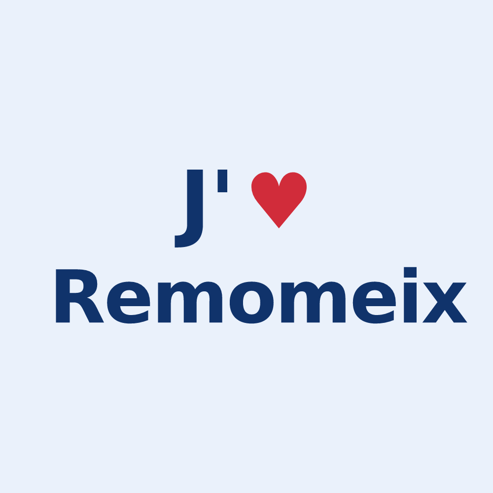 Sticker personnalisé Remomeix — design J'aime Remomeix