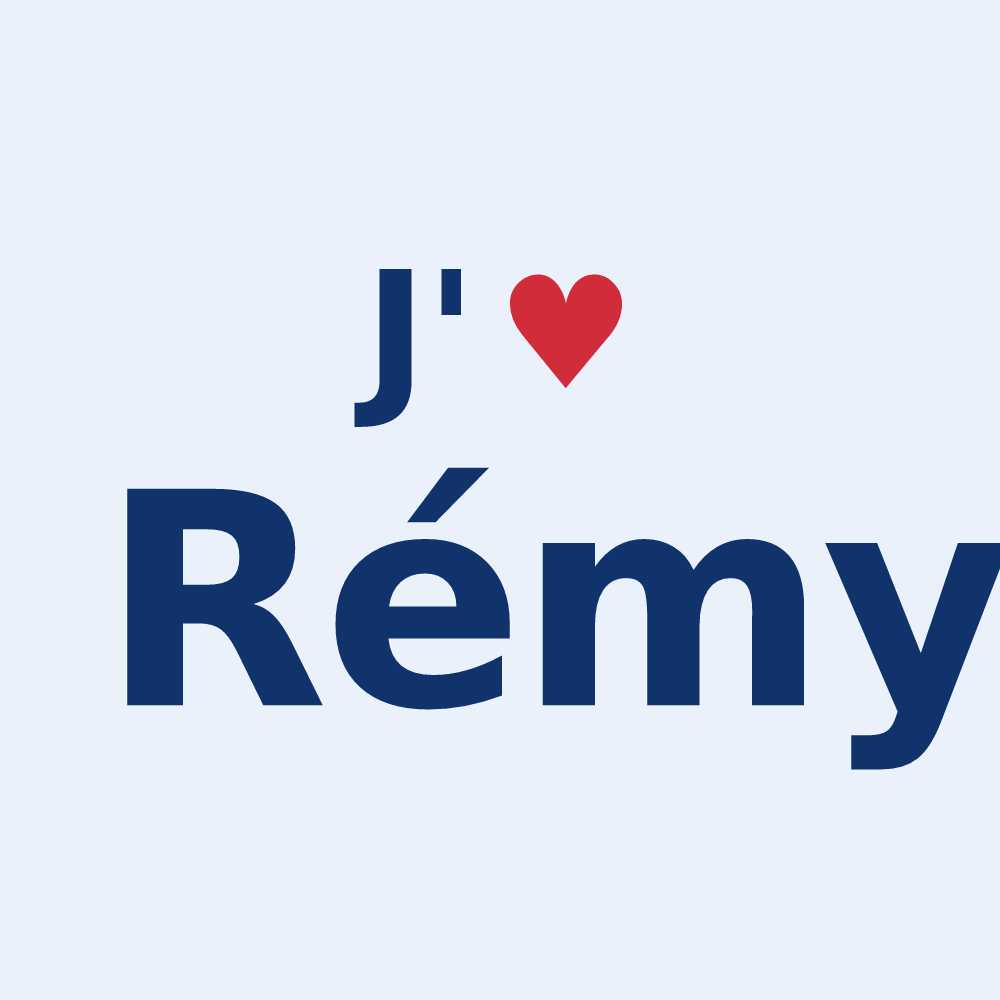 Sticker personnalisé Rémy — design J'aime Rémy