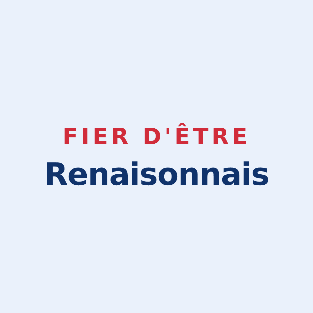 Sticker « Fier d'être Renaisonnais » — design pour Renaison