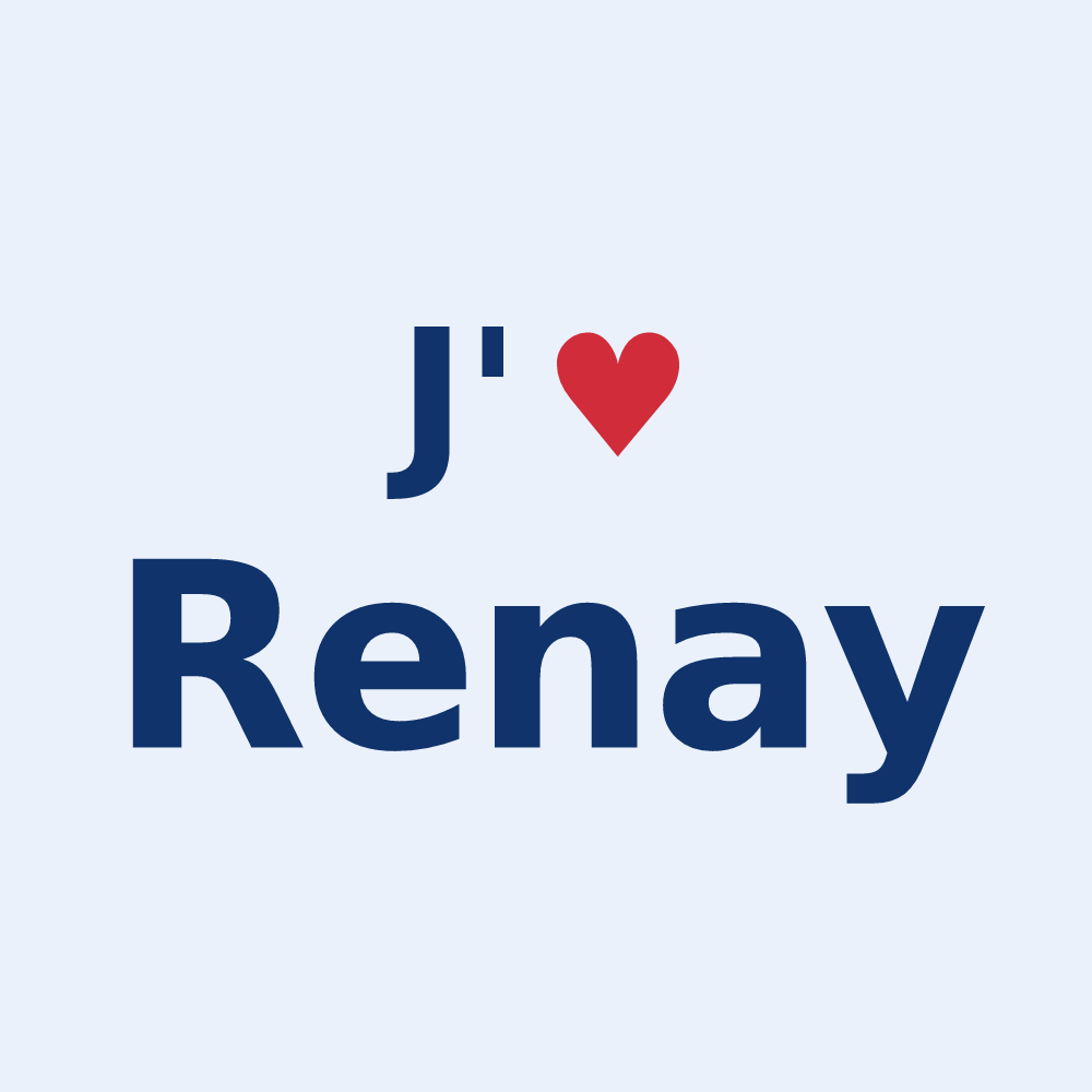 Sticker personnalisé Renay — design J'aime Renay