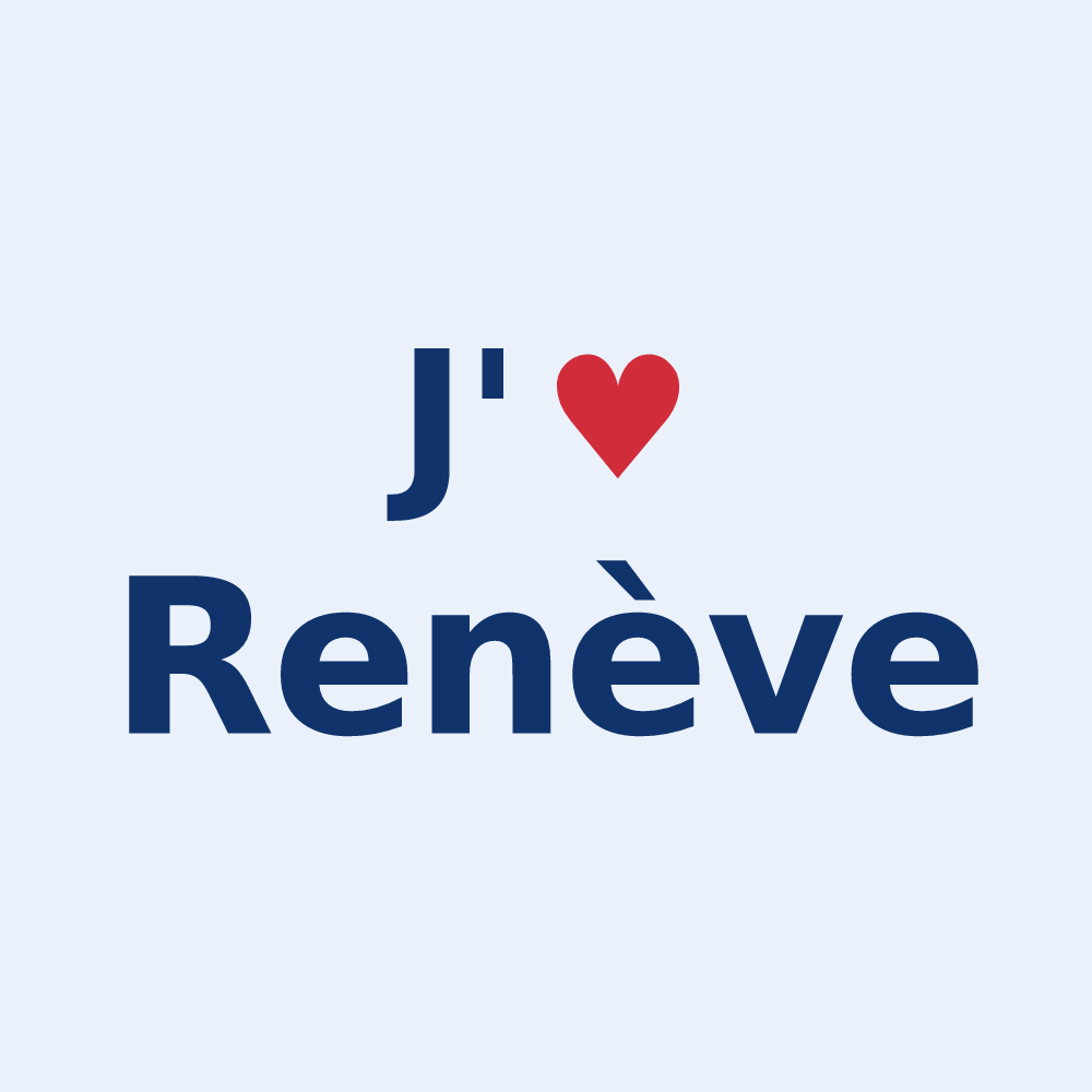 Sticker personnalisé Renève — design J'aime Renève