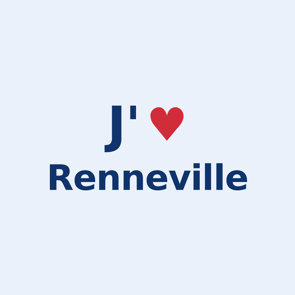 Sticker personnalisé Renneville — design J'aime Renneville