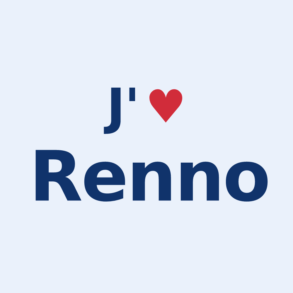 Sticker personnalisé Renno — design J'aime Renno