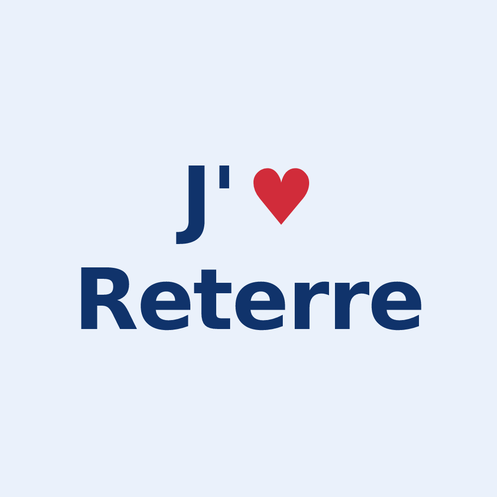 Sticker personnalisé Reterre — design J'aime Reterre