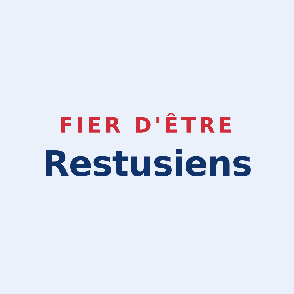 Sticker « Fier d'être Restusiens » — design pour Rety