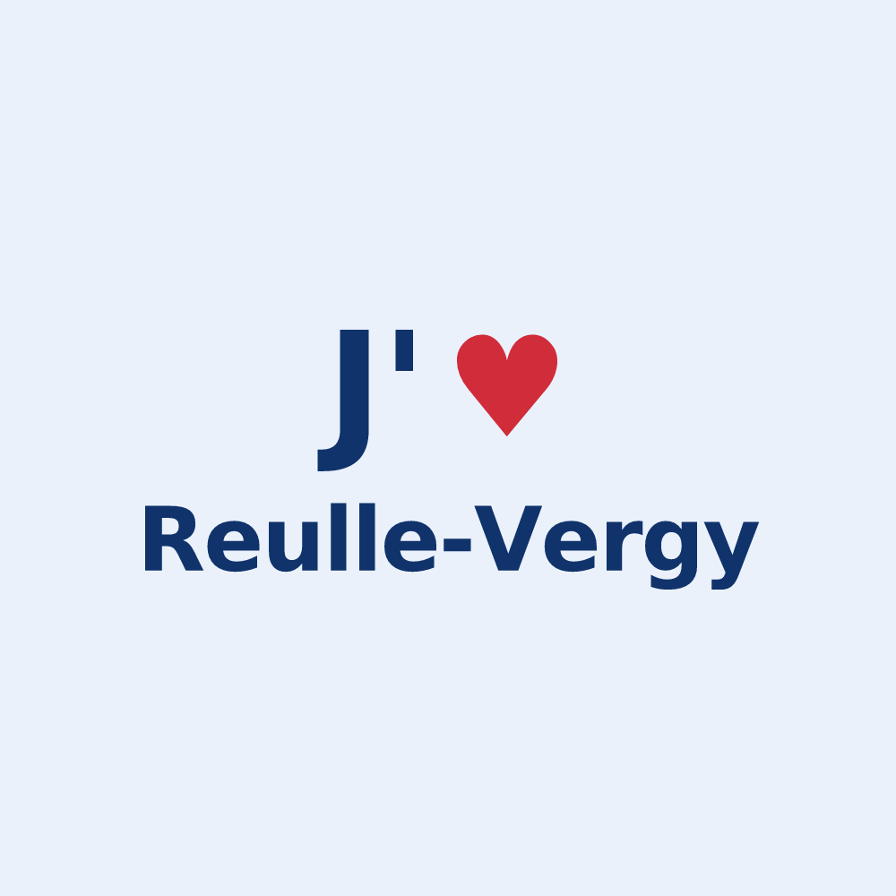 Sticker personnalisé Reulle-Vergy — design J'aime Reulle-Vergy