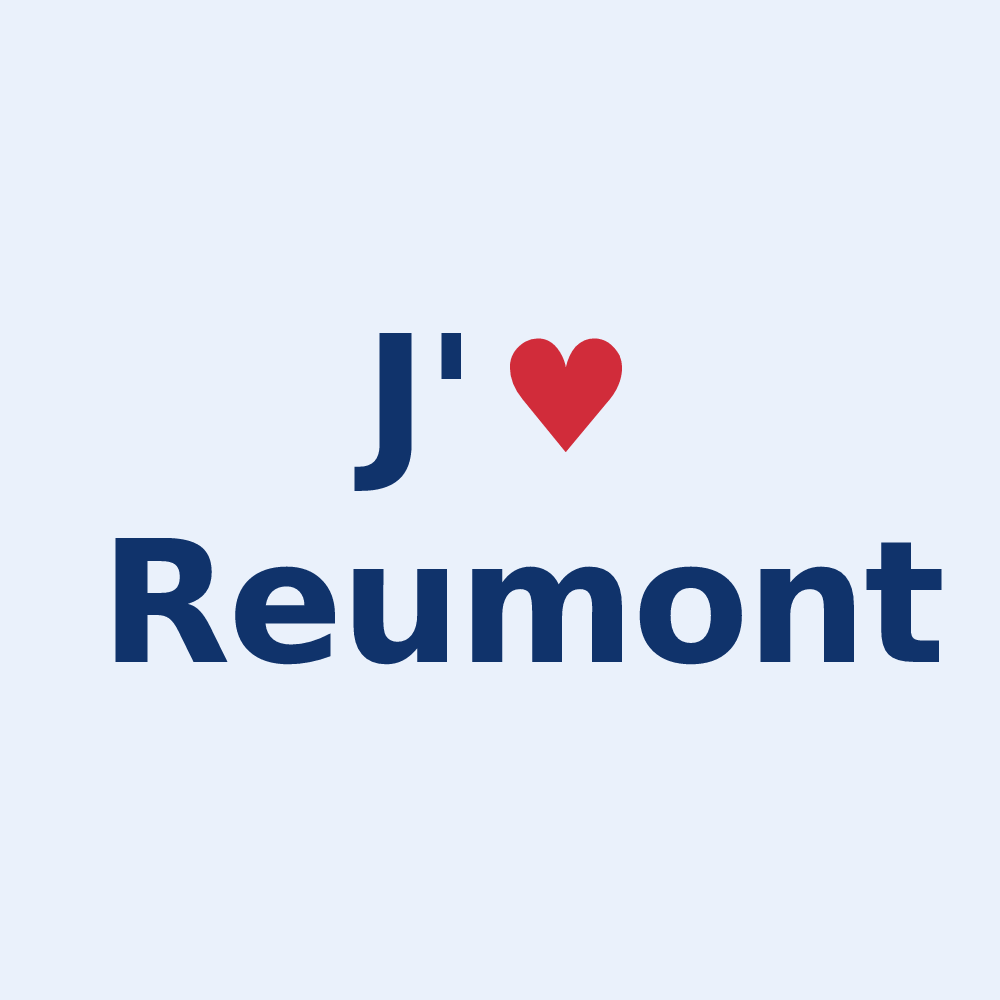 Sticker personnalisé Reumont — design J'aime Reumont