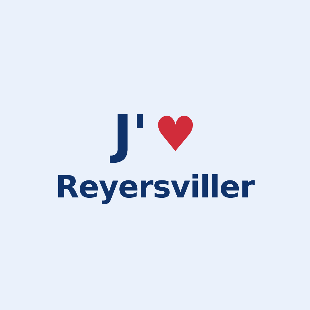 Sticker personnalisé Reyersviller — design J'aime Reyersviller