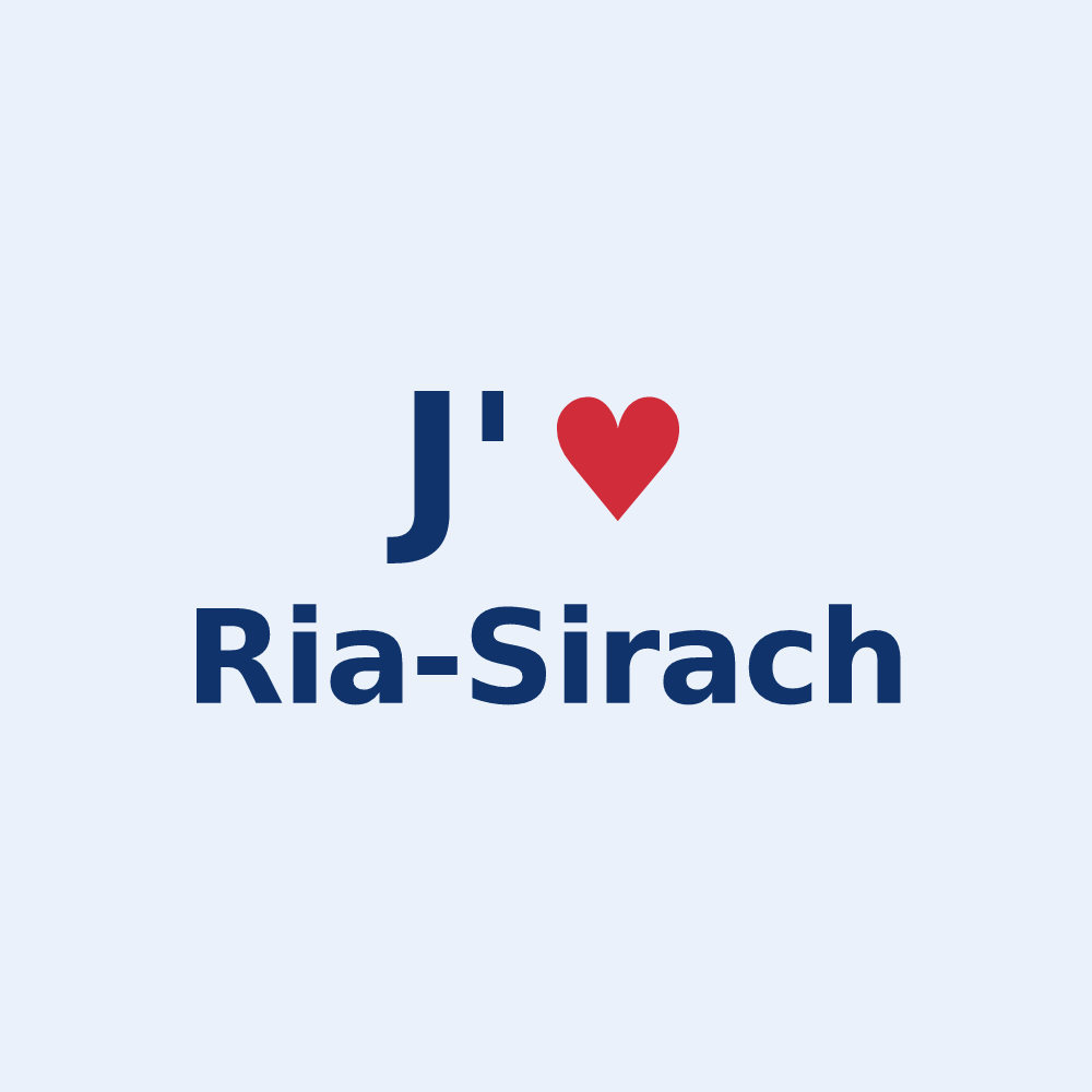 Sticker personnalisé Ria-Sirach — design J'aime Ria-Sirach