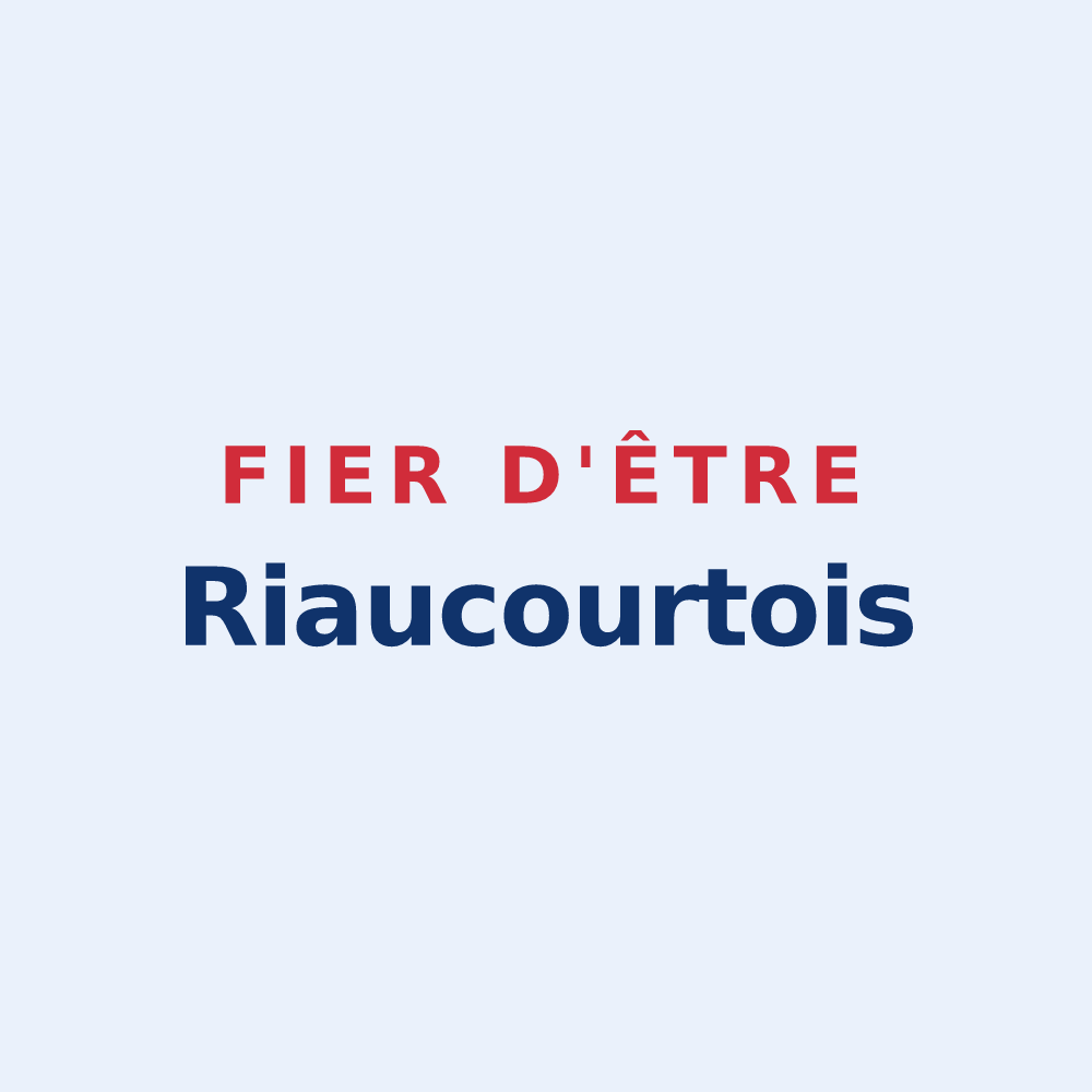 Sticker « Fier d'être Riaucourtois » — design pour Riaucourt