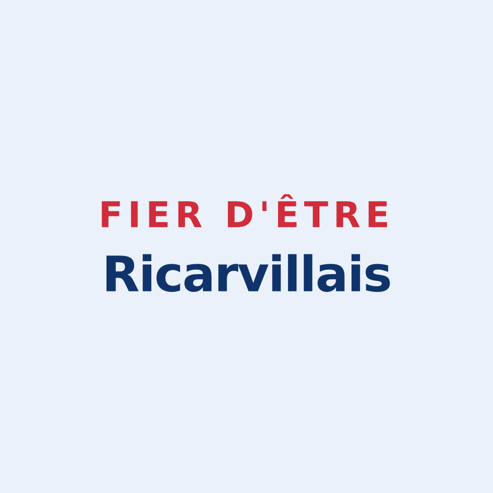 Sticker « Fier d'être Ricarvillais » — design pour Ricarville-du-Val