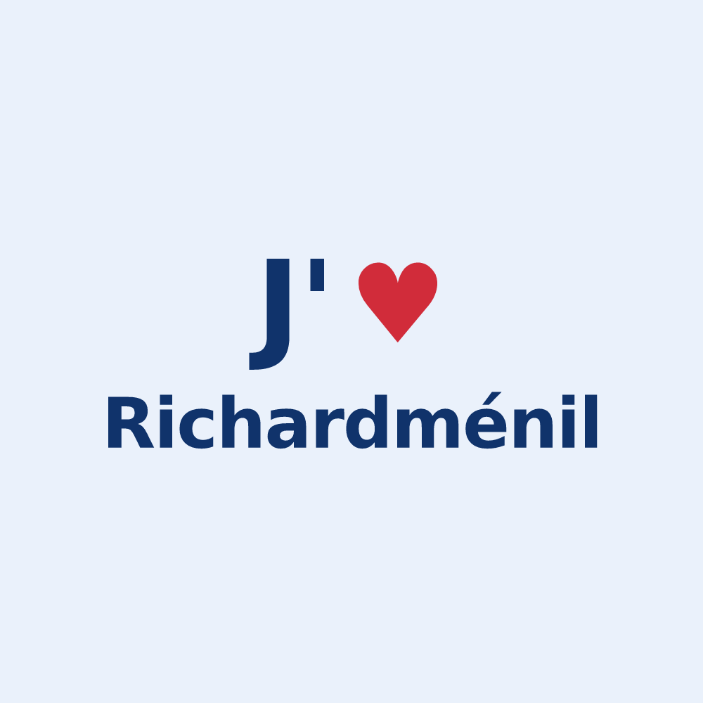 Sticker personnalisé Richardménil — design J'aime Richardménil
