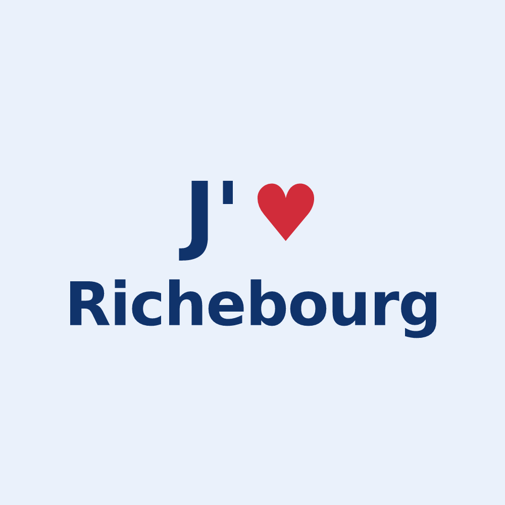 Sticker personnalisé Richebourg — design J'aime Richebourg
