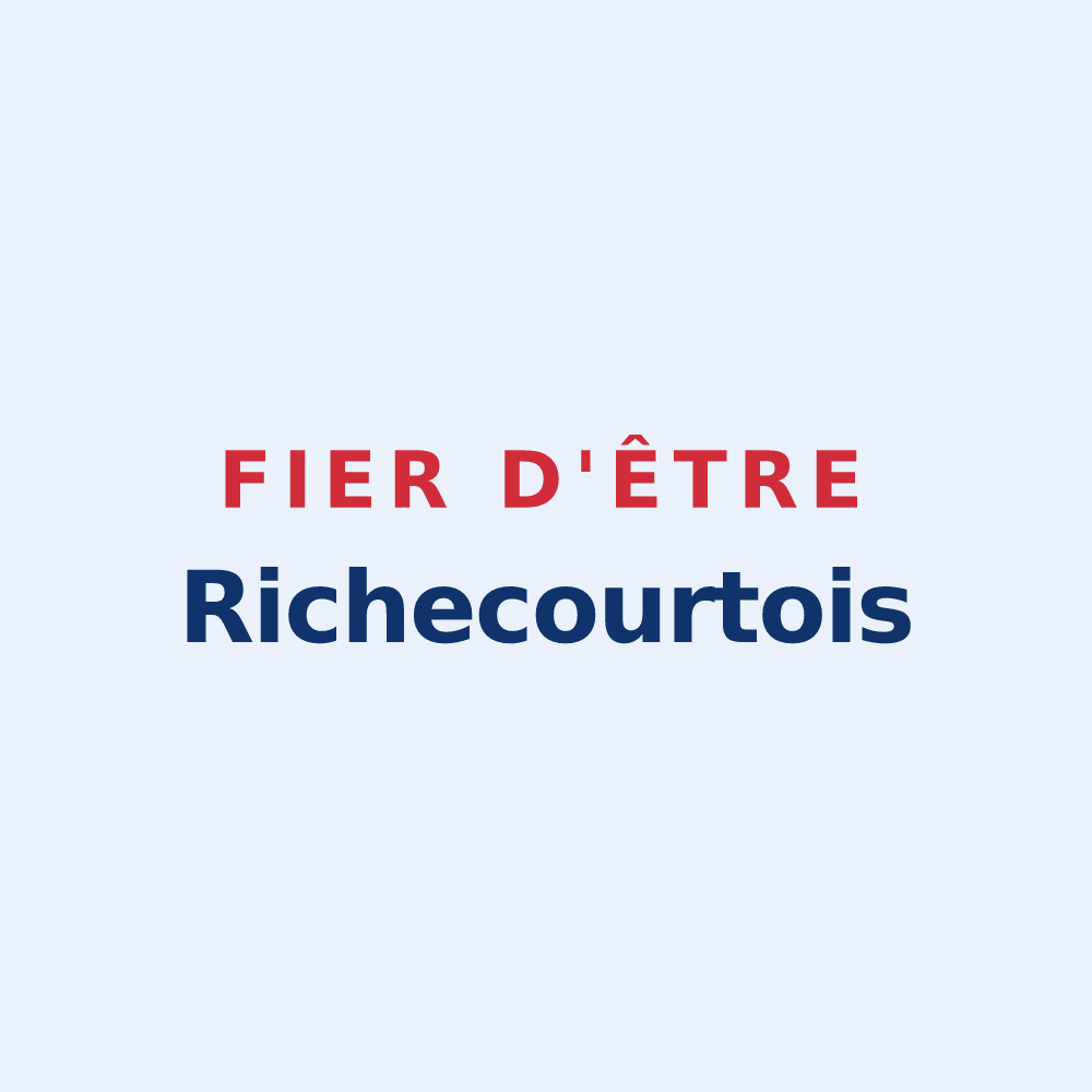 Sticker « Fier d'être Richecourtois » — design pour Richecourt