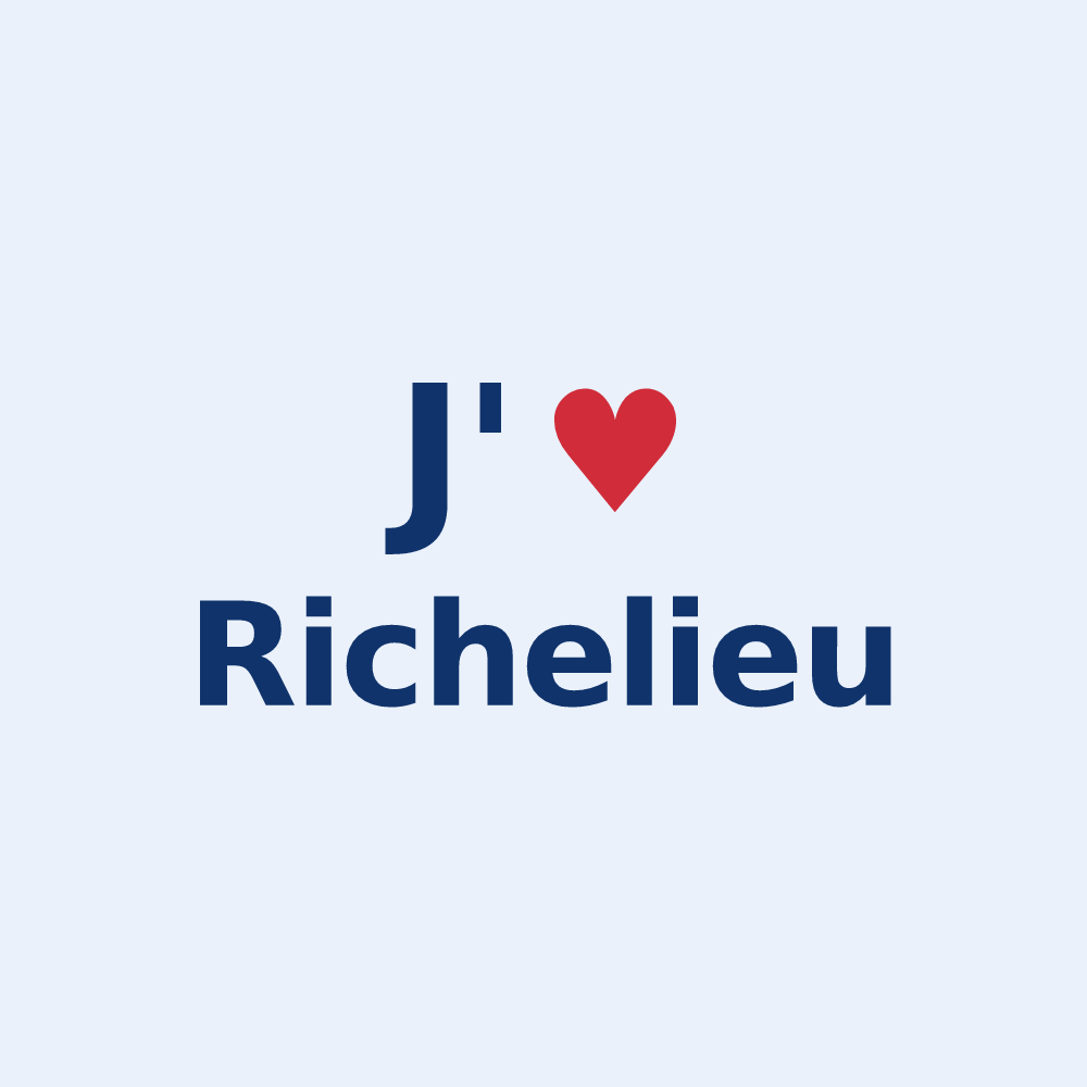 Sticker personnalisé Richelieu — design J'aime Richelieu