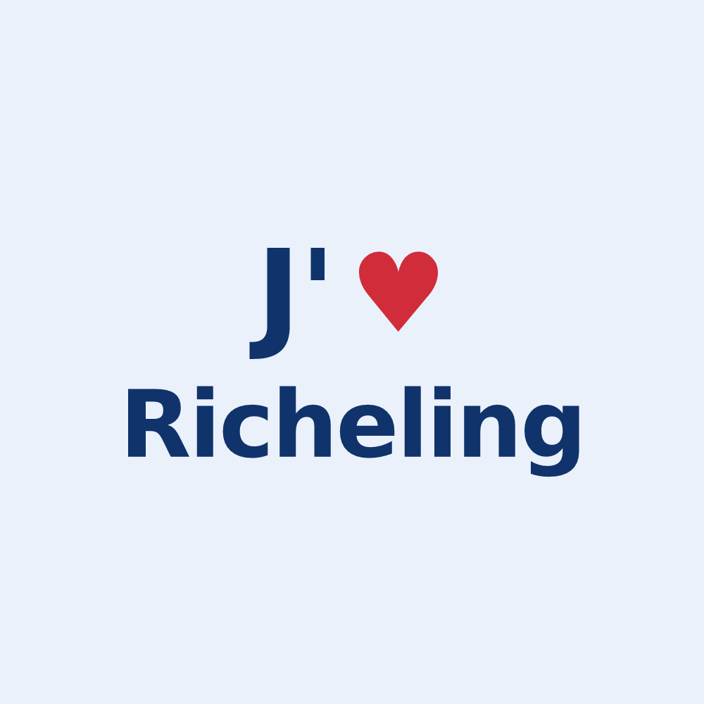 Sticker personnalisé Richeling — design J'aime Richeling