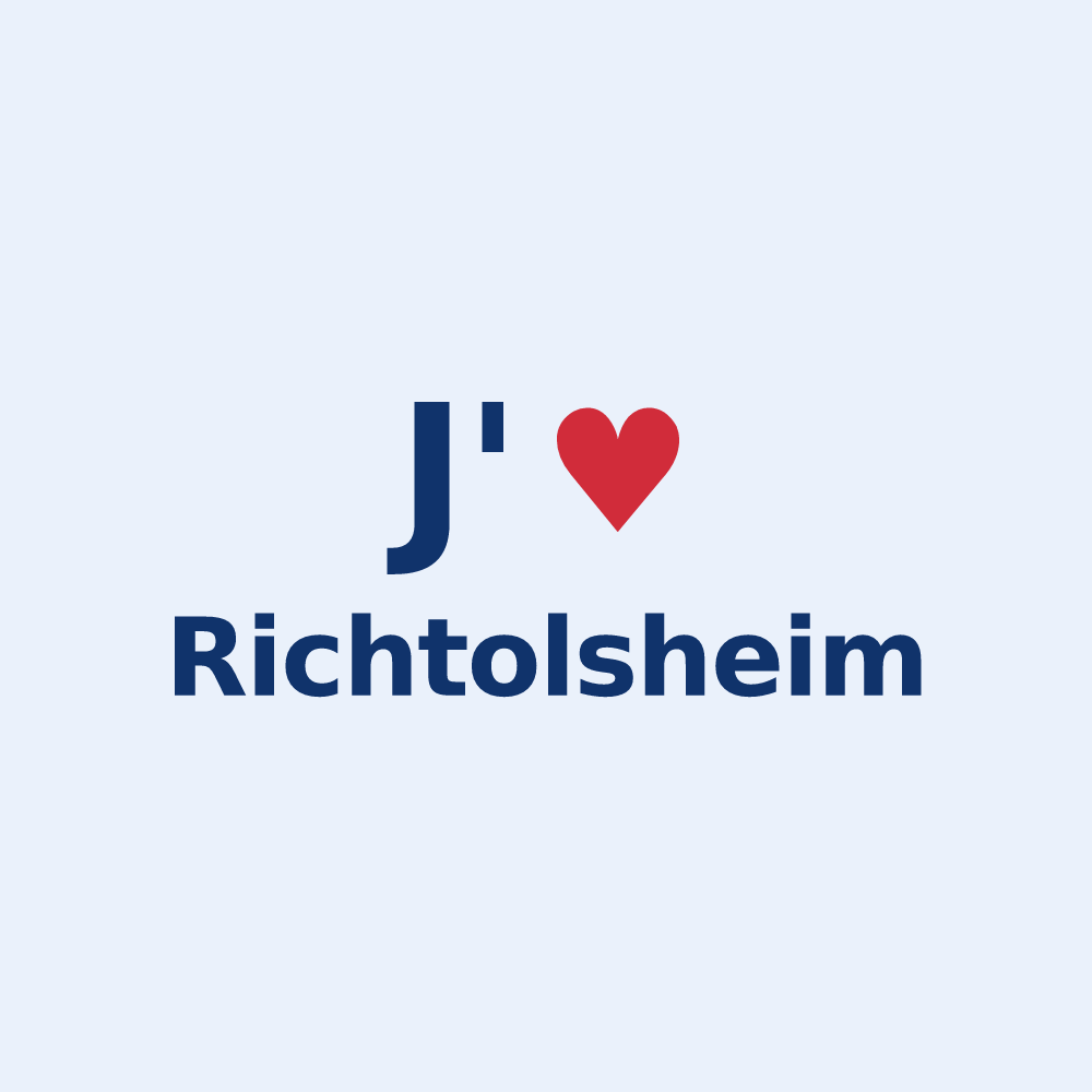 Sticker personnalisé Richtolsheim — design J'aime Richtolsheim