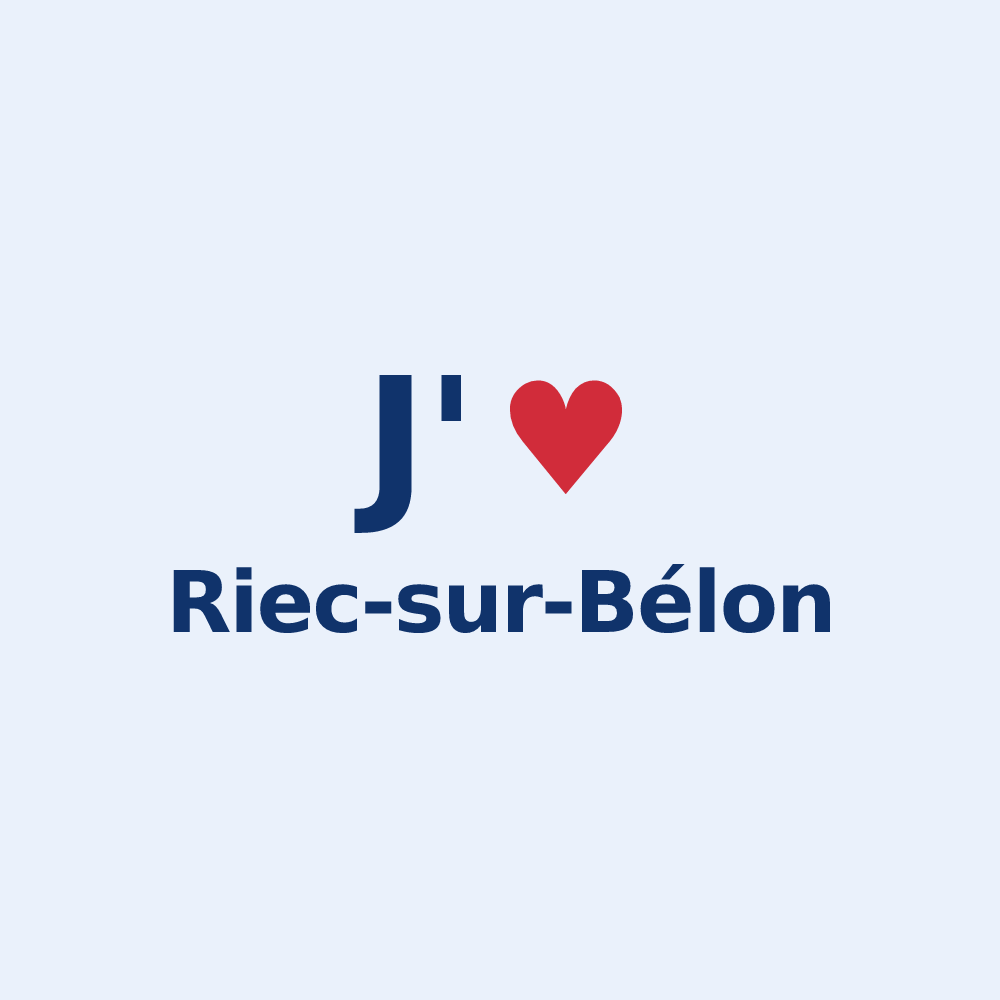 Sticker personnalisé Riec-sur-Bélon — design J'aime Riec-sur-Bélon